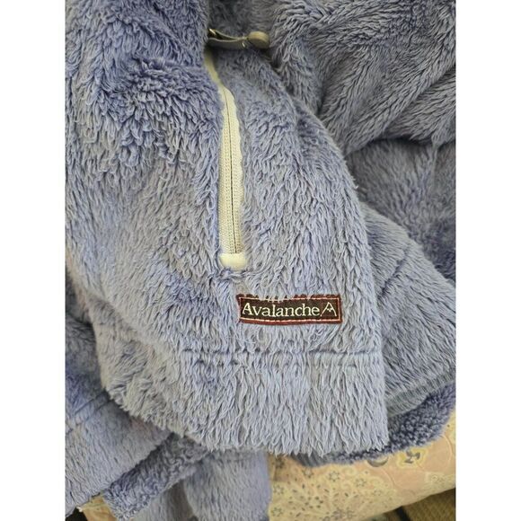 Avalanche Womens Fleece Jacket Full Zip Purple winter soft warm fairycore boho - Picture 10 of 11